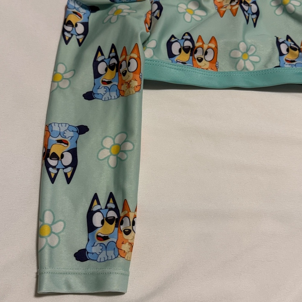 Girls Swim Rash Guard with Bluey Print - Picture 4 of 7